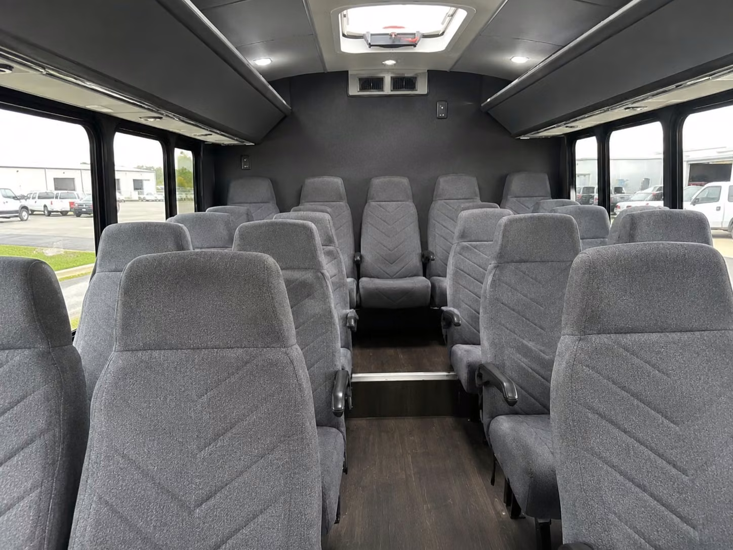 15 passenger minibus interior