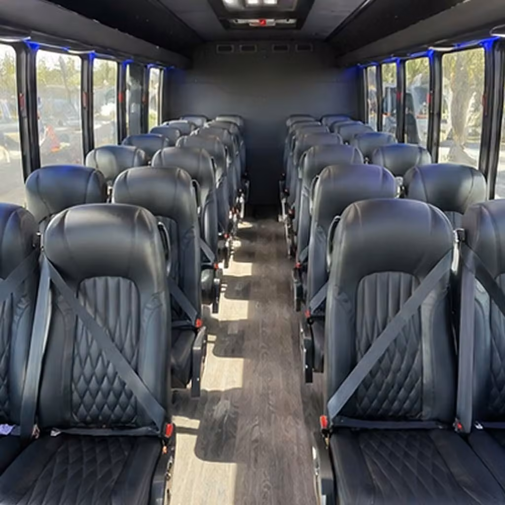 30 passenger minibus inside