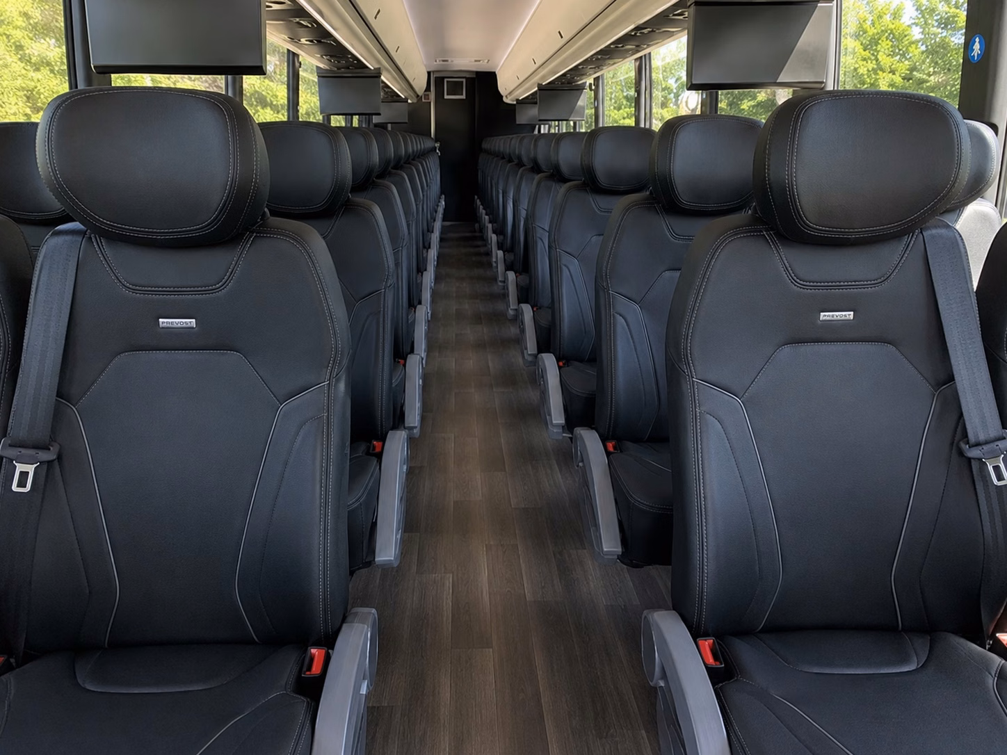 toledo charter bus rental interior
